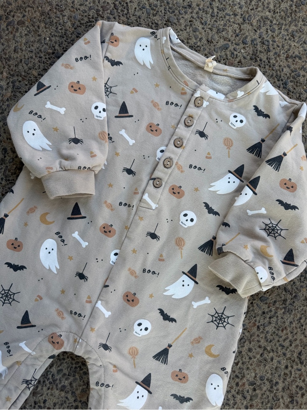 Quincy Mae Toddler Relaxed Fleece Jumpsuit Halloween Things 18-24 Months